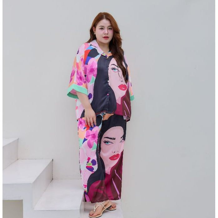 ชุดนอน Muslin Pajamas Silk Satin รุ่นWOMEN SET (V1139 V1140 V1141 V1142 V1143 V1144 V1145)|ชุดนอนแฟชั่น,ชุดนอนผู้หญิง