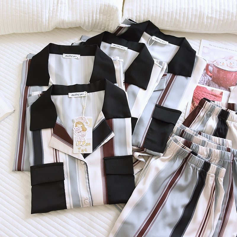 ชุดนอน Muslin Pajamas Collection Muslin Pet รุ่น Davy's Gray (N3288 T3288 Y3288 Y3289) | ชุดคู่รัก