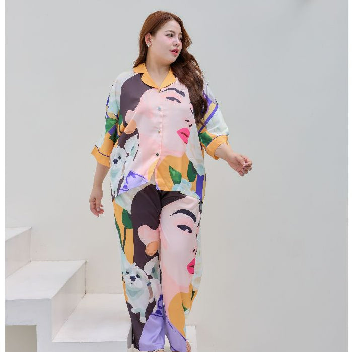 ชุดนอน Muslin Pajamas Silk Satin รุ่นWOMEN SET (V1139 V1140 V1141 V1142 V1143 V1144 V1145)|ชุดนอนแฟชั่น,ชุดนอนผู้หญิง