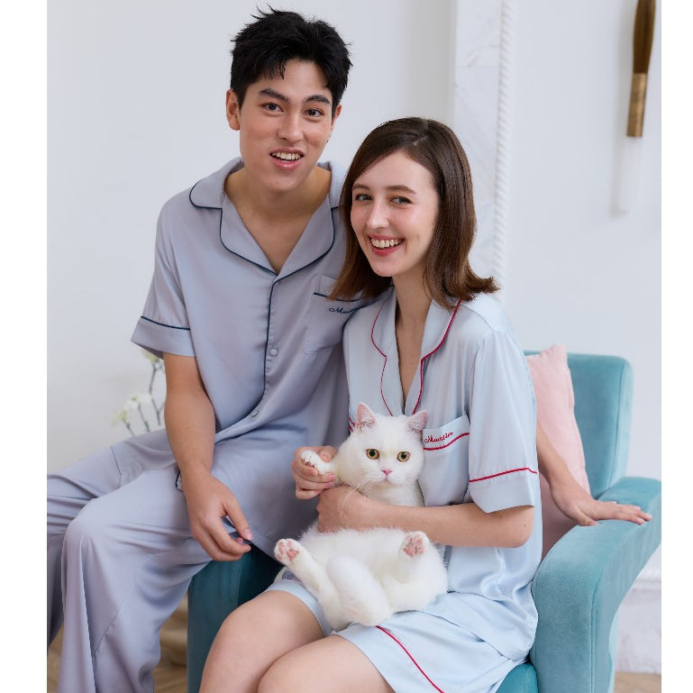 ชุดนอน Muslin Pajamas Collection Muslin Pet รุ่น Midnight (N3272 T3272 Y3273 Y3274) | ชุดคู่รัก