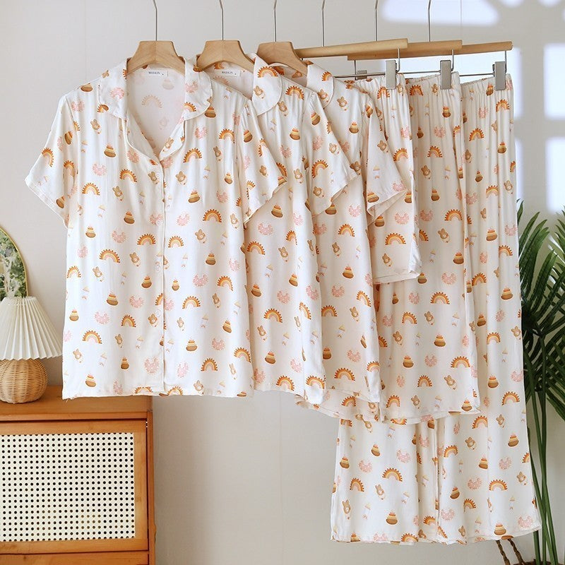 ชุดนอน Muslin Pajamas Organic bamboo รุ่น (A1013 B1013 E1013) | ชุดนอนผู้หญิง