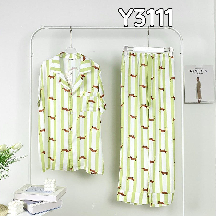 ชุดนอน Muslin Pajamas Collection Muslin Pet (N3111 T3111 Y3111 Y3112)