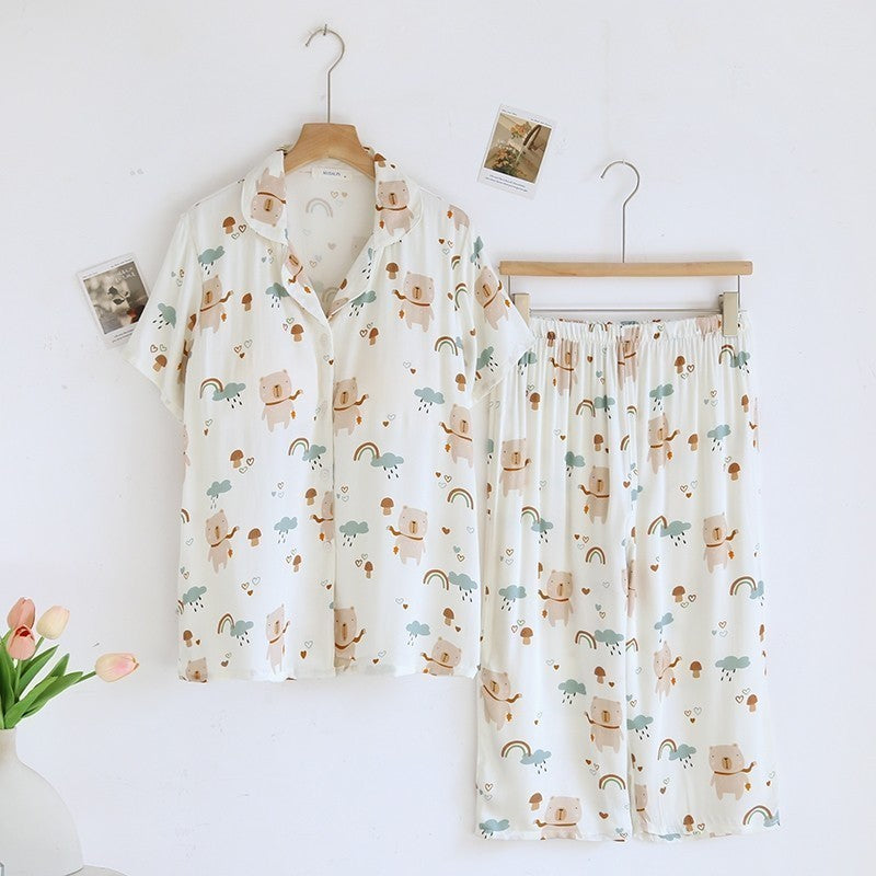 ชุดนอน Muslin Pajamas Organic bamboo รุ่น (A1014 B1014 E1014)