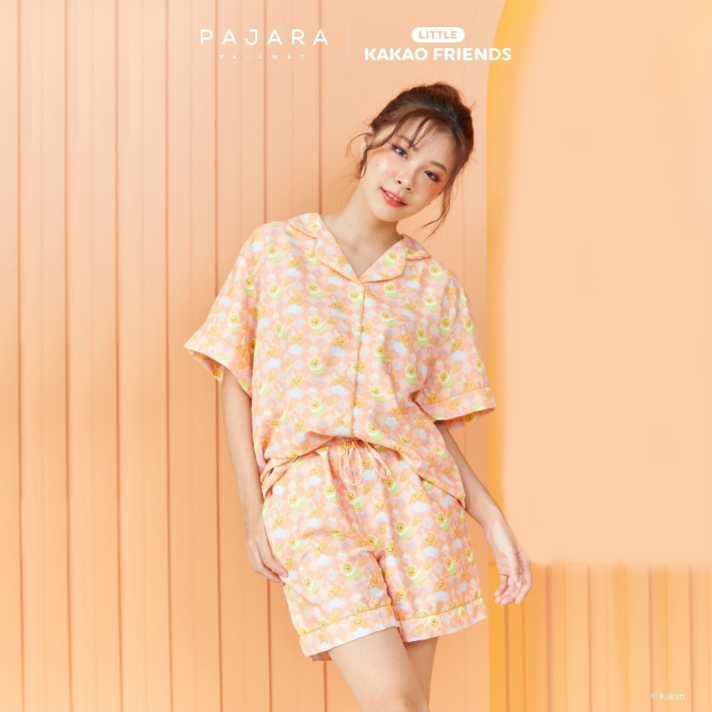 ชุดนอน 𝗟𝗜𝗧𝗧𝗟𝗘 𝗞𝗔𝗞𝗔𝗢 𝗙𝗥𝗜𝗘𝗡𝗗𝗦 Good Night2 (Little Ryan & Little Muzi)ลิขสิทธิ์แท้ Brand Pajara