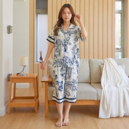 ชุดนอนMuslin Pajamas Silk Satin รุ่น Black Forest (L938 N938 T938 P938 V938 K938)|ชุดนอนผู้หญิง,ชุดนอนชุดเที่ยว