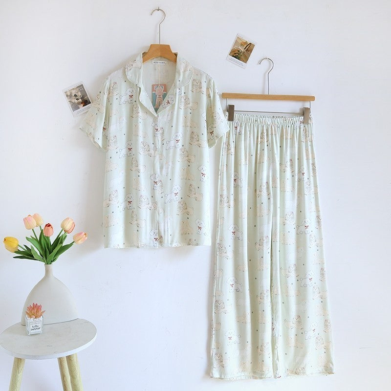 ชุดนอน Muslin Pajamas Organic bamboo รุ่น Cozy Woof (A1020 B1020 E1020)|ชุดนอนผู้หญิง