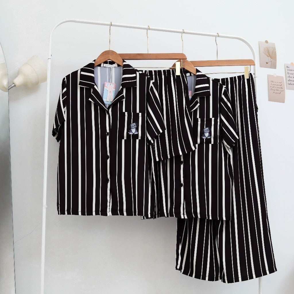 ชุดนอน Muslin Pajamas Silk Satin ( N1007 T1007 )