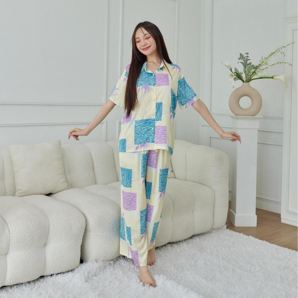ชุดนอน Muslin Pajamas Silk Satin( รุ่น N3031 T3031 )