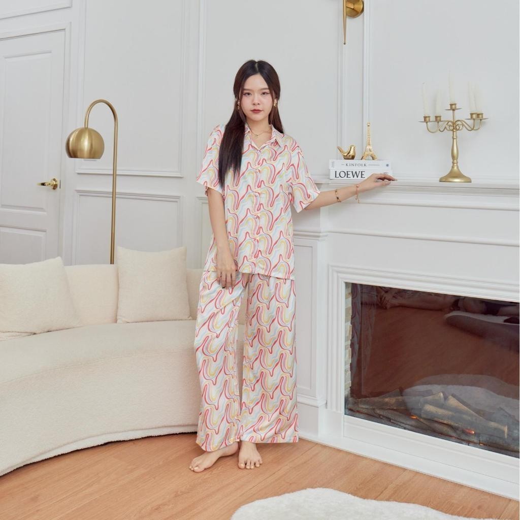 ชุดนอน Muslin Pajamas Silk Satin( รุ่น L3026 T3026 P3026 )