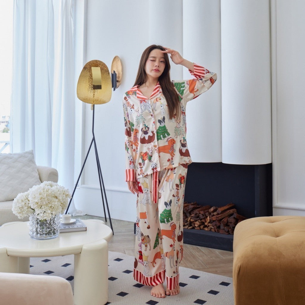 ชุดนอน Muslin Pajamas รุ่น Christmas Buddy(N1201 P1201 T1201 L1201)|ชุดนอนผู้หญิง,ชุดนอนชุดเที่ยว