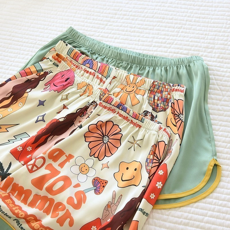 ชุดนอน Muslin Pajamas Silk Satin รุ่น70’s Sunshine Dreams (N2113 T2113 K2113 T3243)|ชุดนอนชุดเที่ยว,ชุดนอนผู้หญิง