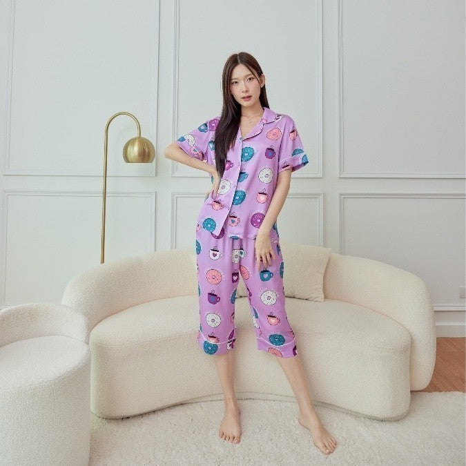 ชุดนอน Muslin Pajamas Silk Satin( รุ่น N3021 T3021 L3021 )