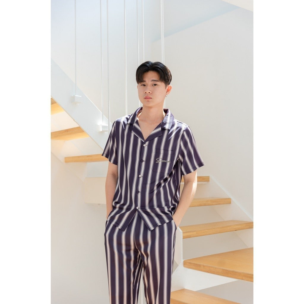 ชุดนอน Muslin Pajamas Silk Satin ( Y80 Y83 )