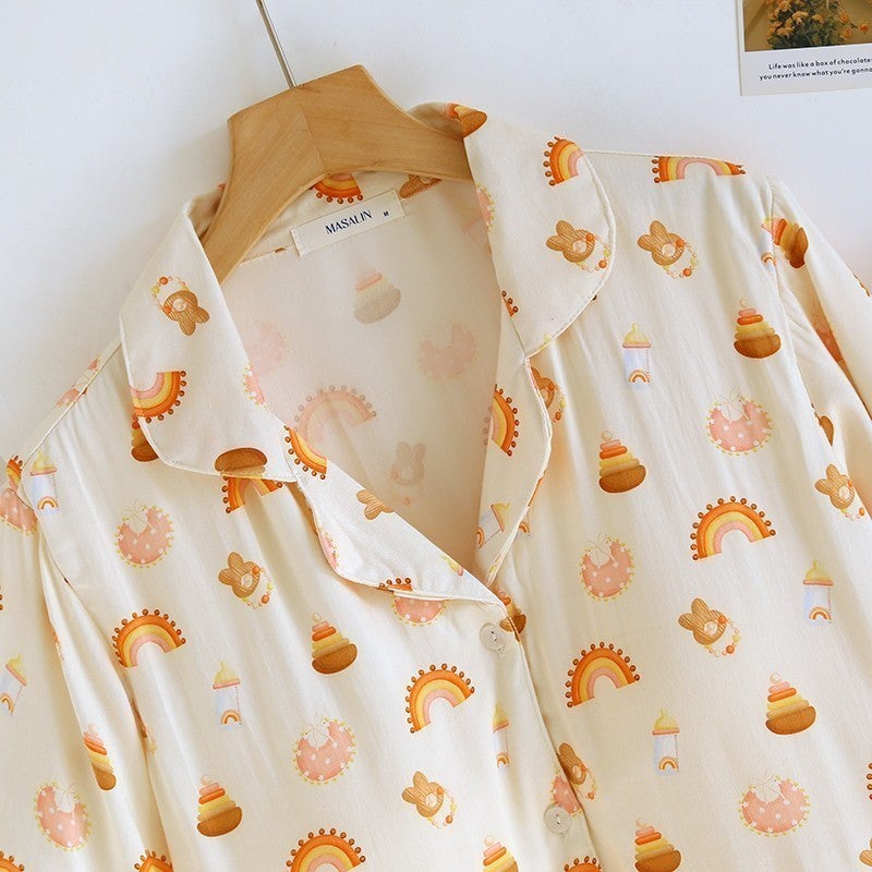 ชุดนอน Muslin Pajamas Organic bamboo รุ่น (A1013 B1013 E1013) | ชุดนอนผู้หญิง