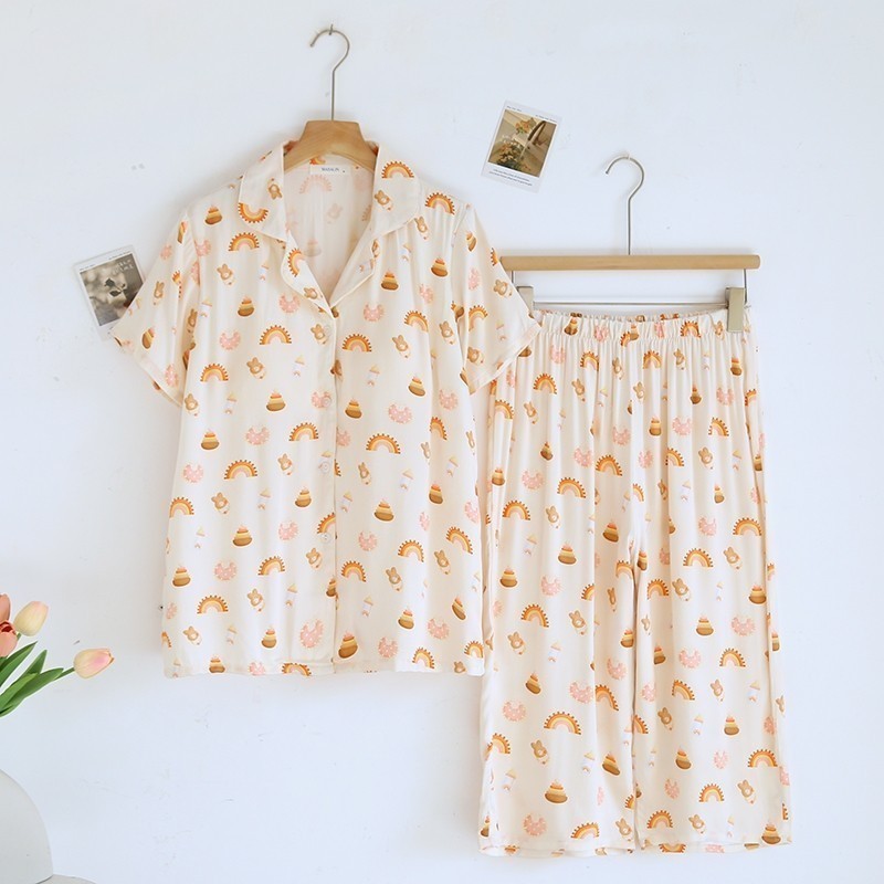 ชุดนอน Muslin Pajamas Organic bamboo รุ่น (A1013 B1013 E1013) | ชุดนอนผู้หญิง