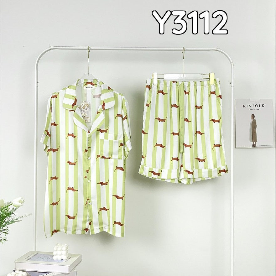 ชุดนอน Muslin Pajamas Collection Muslin Pet (N3111 T3111 Y3111 Y3112)