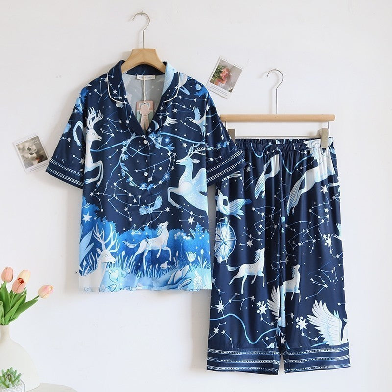 ชุดนอน Muslin Pajamas Silk Satin (W2081 V2081 L2081)