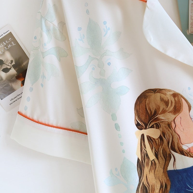 "ชุดนอน Muslin Pajamas Silk Satin  (N2096 T2096 K2096)