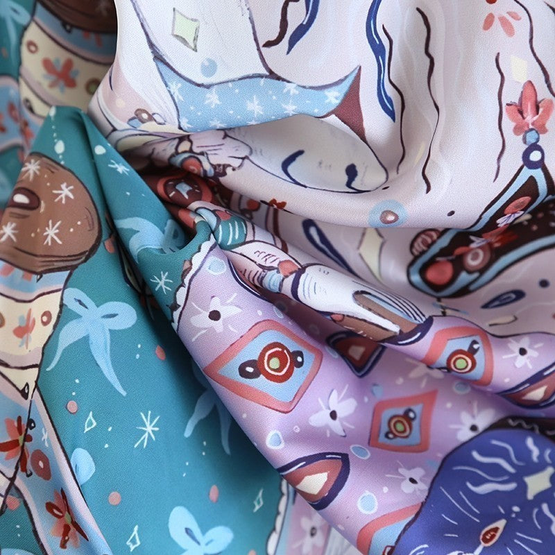 ชุดนอน Muslin Pajamas Silk Satin Dreamland Tales (N5075 T5075)