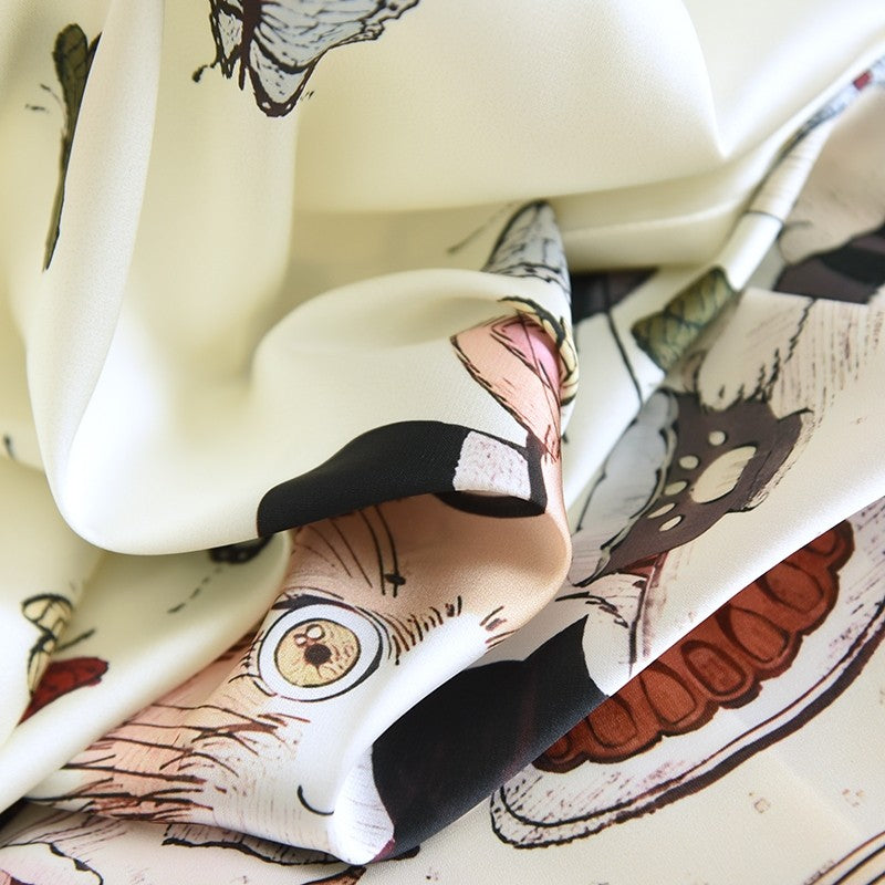 ชุดนอน Muslin Pajamas Silk Satinรุ่นPlayful Cats (W2151 V2151 L2151)|ชุดนอนผู้หญิง