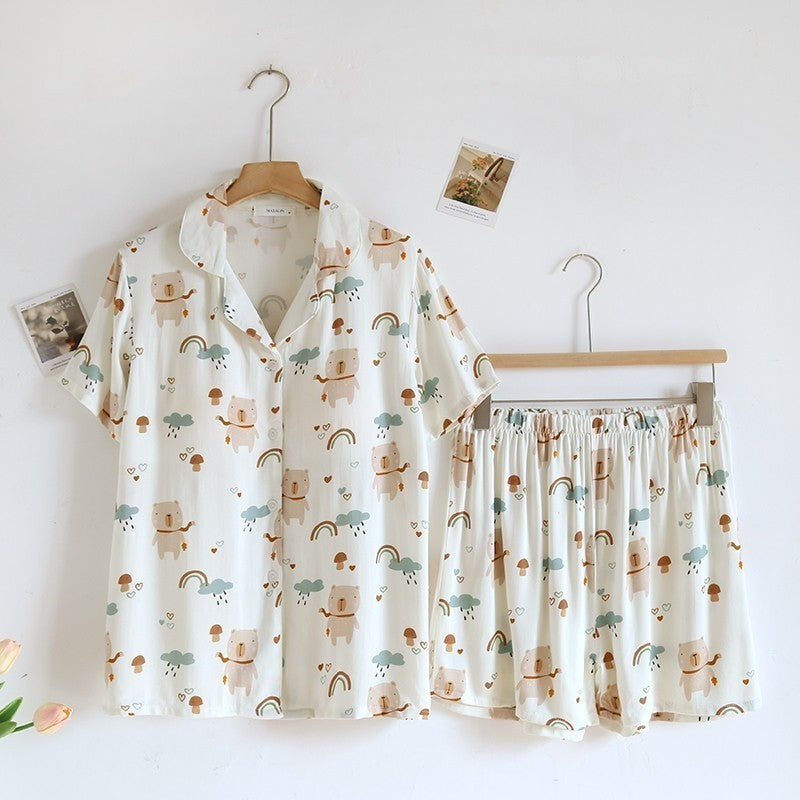 ชุดนอน Muslin Pajamas Organic bamboo รุ่น (A1014 B1014 E1014)