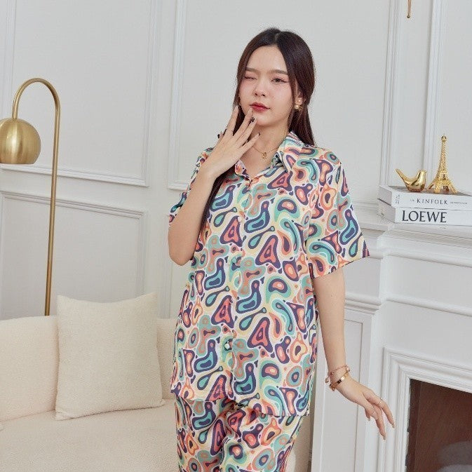 ชุดนอน Muslin Pajamas Silk Satin( รุ่น L3025 T3025 P3025 )