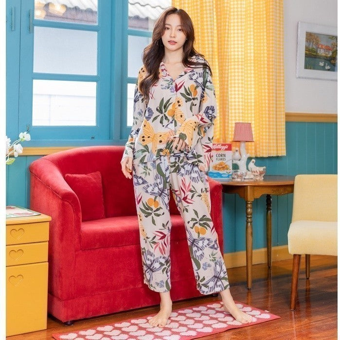 ชุดนอน Muslin Pajamas Organic bamboo รุ่น ผีเสื้อ (A1 C1 G1)| ชุดนอนชุดเที่ยว,ชุดนอนผู้หญิง