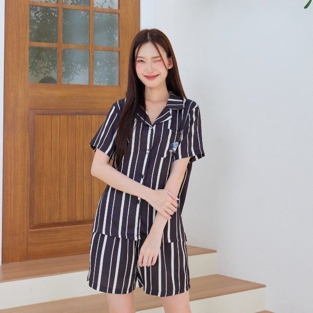 ชุดนอน Muslin Pajamas Silk Satin ( N1007 T1007 )