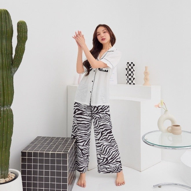 ชุดนอน Muslin Pajamas Silk Satin( รุ่น N3006 T3006 N3007 T3007)