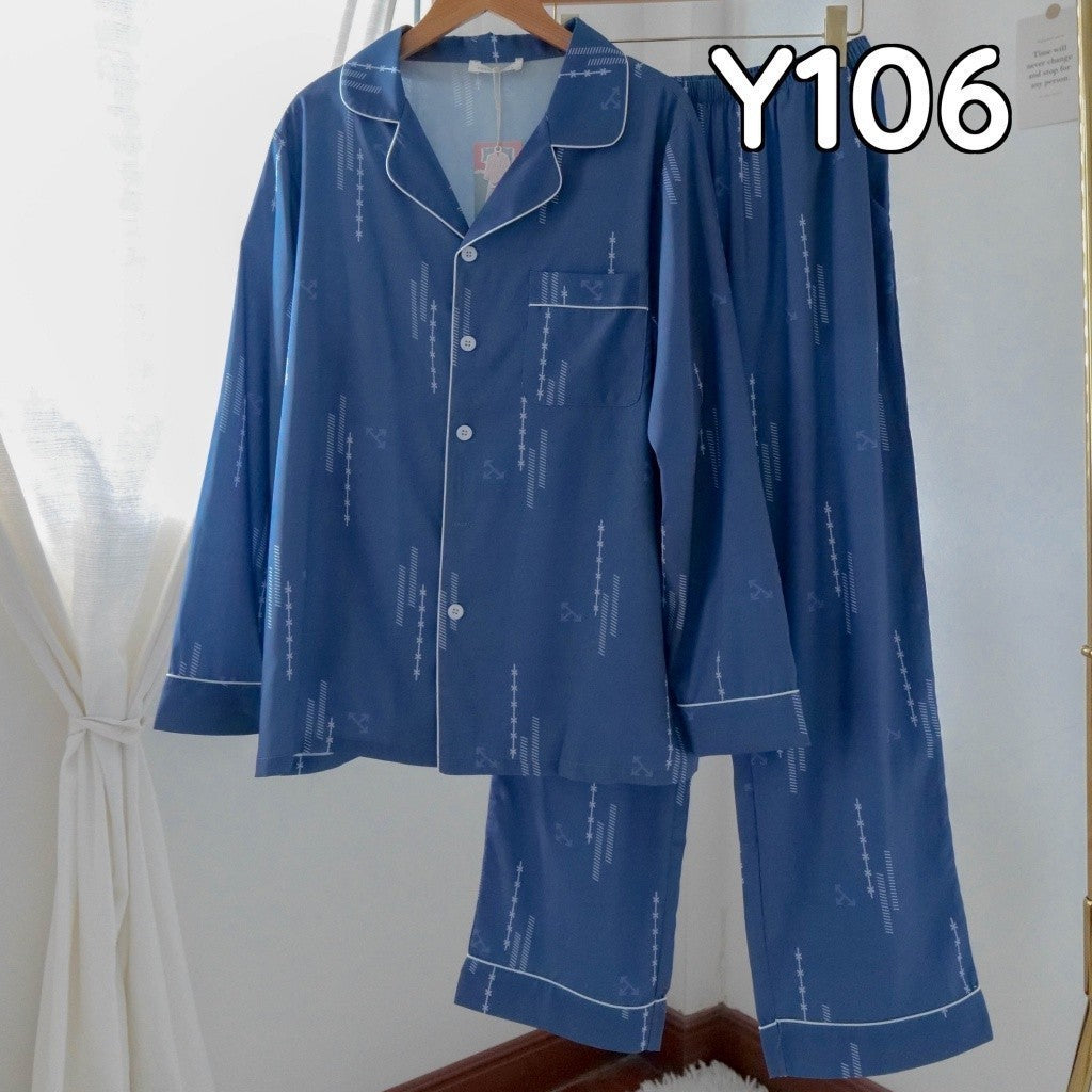 ชุดนอน Muslin Pajamas Silk jacquard ( Y105 Y106 Y107 Y108 )