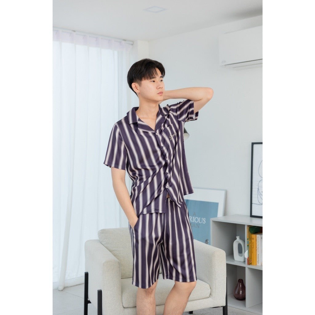 ชุดนอน Muslin Pajamas Silk Satin ( Y80 Y83 )