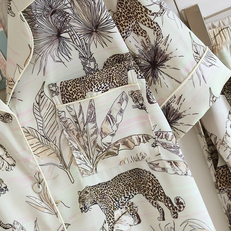 ชุดนอน Muslin Pajamas Silk Satin (N9177 T9177 L3177)