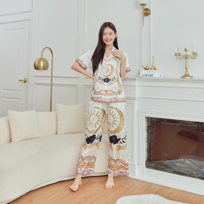 ชุดนอน Muslin Pajamas Silk Satin( รุ่น N2004 T2004 L2004 )