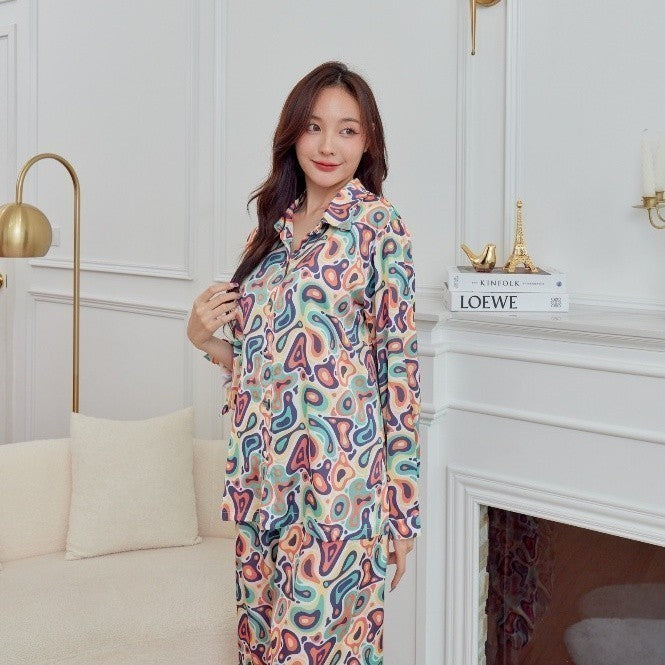 ชุดนอน Muslin Pajamas Silk Satin( รุ่น L3025 T3025 P3025 )