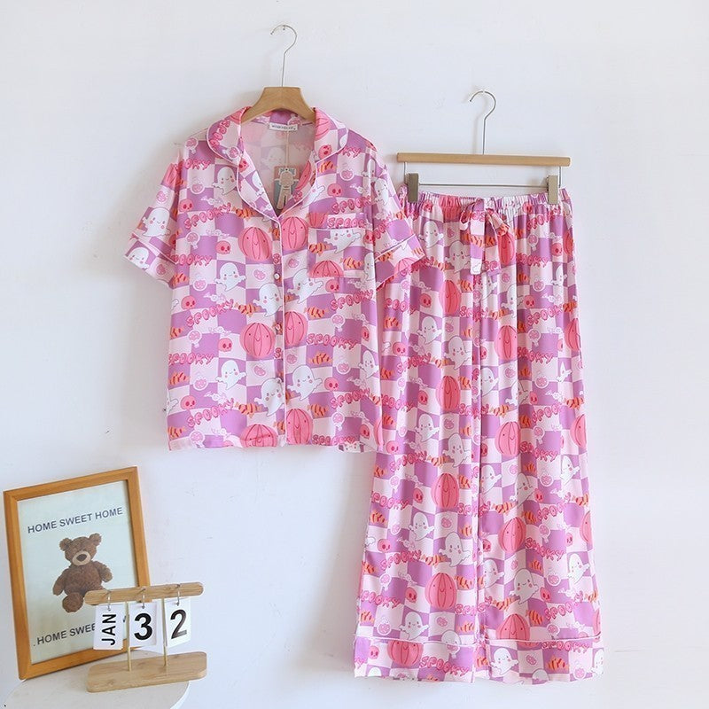 ชุดนอน Muslin Pajamas Silk Satin (N3180 T3180 L3180 K3180)