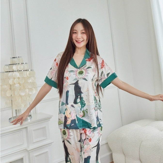 ชุดนอน Muslin Pajamas Silk Satin( รุ่น N2014 T2014 K2014 )