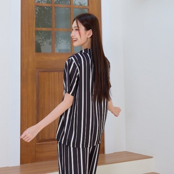 ชุดนอน Muslin Pajamas Silk Satin ( N1007 T1007 )