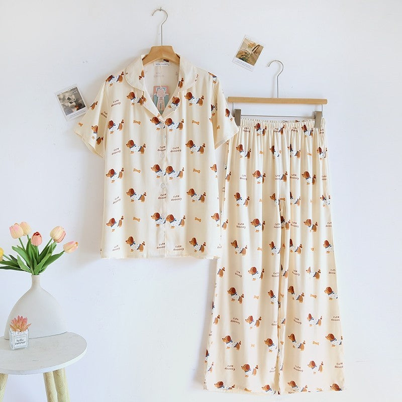 ชุดนอน Muslin Pajamas Organic bamboo รุ่น (A1021 B1021 E1021) | ชุดนอนผู้หญิง