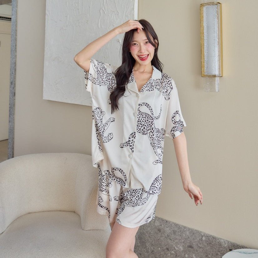 ชุดนอน Muslin Pajamas Collection Muslin Pet ( รุ่น Snow Leopard  N3052 T3052 P3052)