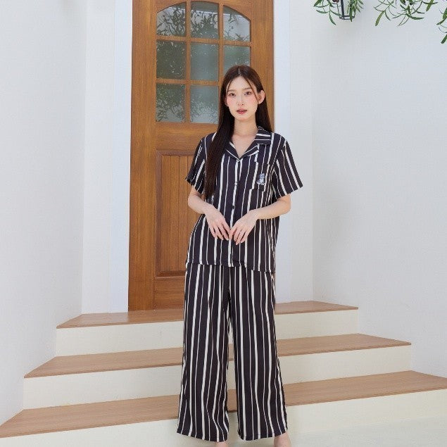 ชุดนอน Muslin Pajamas Silk Satin ( N1007 T1007 )