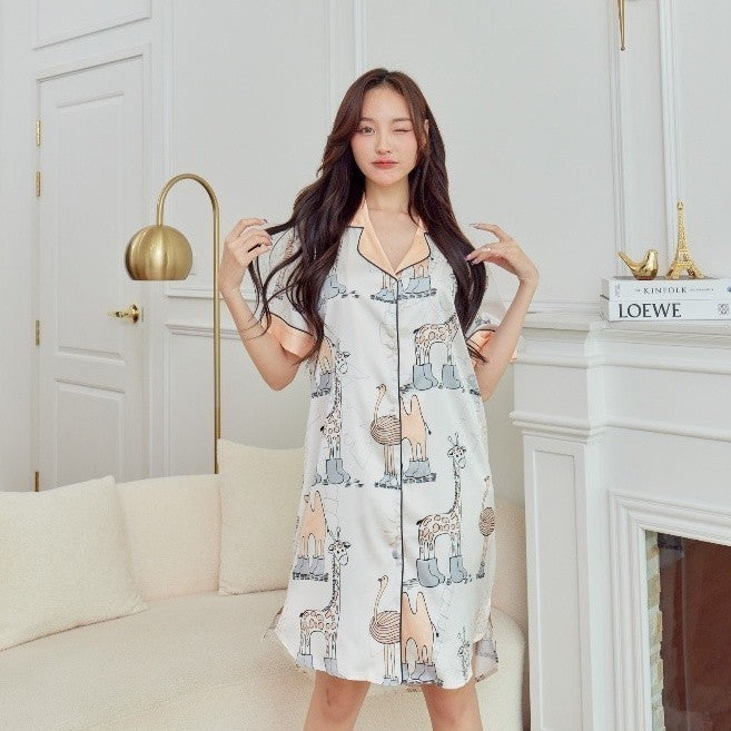 ชุดนอน Muslin Pajamas Silk Satin( รุ่น N2006 T2006 K2006 )