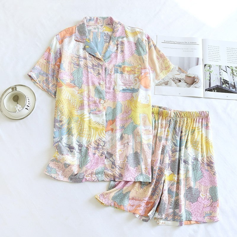 ชุดนอน Muslin Pajamas Organic bamboo รุ่น (A460 A461)