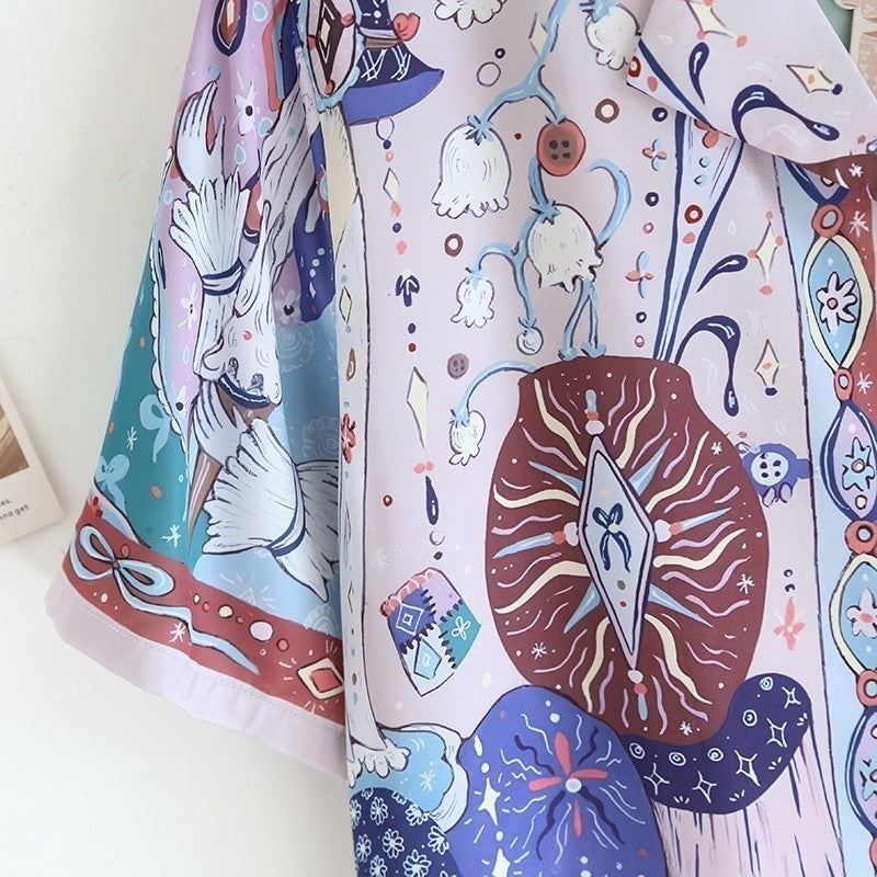 ชุดนอน Muslin Pajamas Silk Satin Dreamland Tales (N5075 T5075)