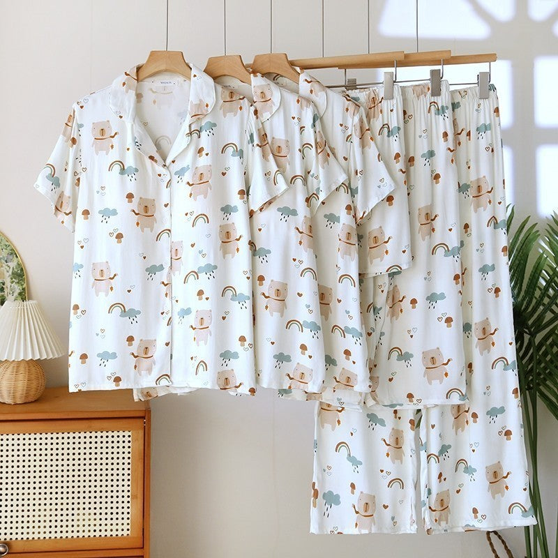 ชุดนอน Muslin Pajamas Organic bamboo รุ่น (A1014 B1014 E1014)
