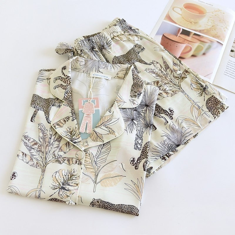 ชุดนอน Muslin Pajamas Silk Satin (N9177 T9177 L3177)