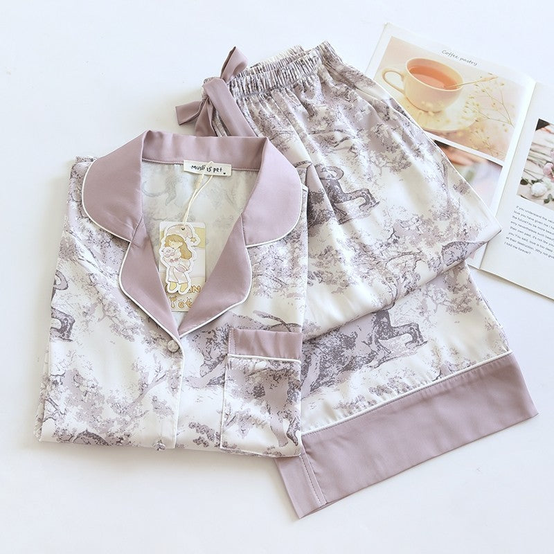 ชุดนอน Muslin Pajamas Collection Muslin Pet รุ่น tiger Forest (N3119 T3119 L3119) | ชุดนอนผู้หญิง