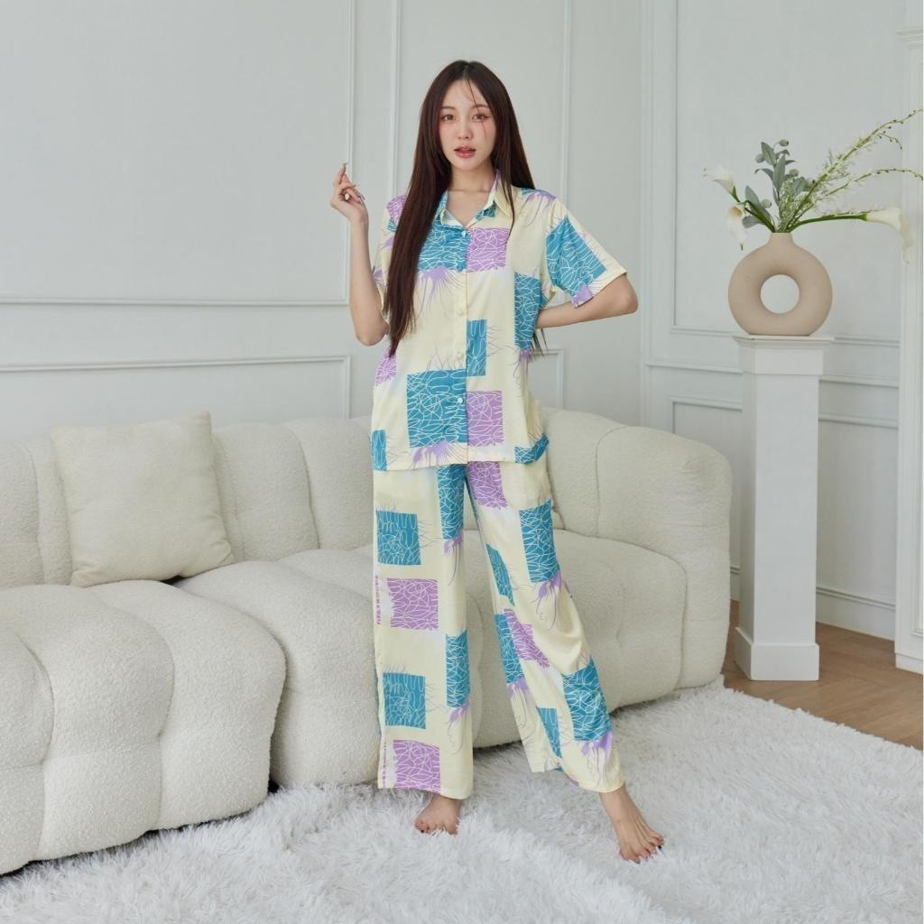 ชุดนอน Muslin Pajamas Silk Satin( รุ่น N3031 T3031 )