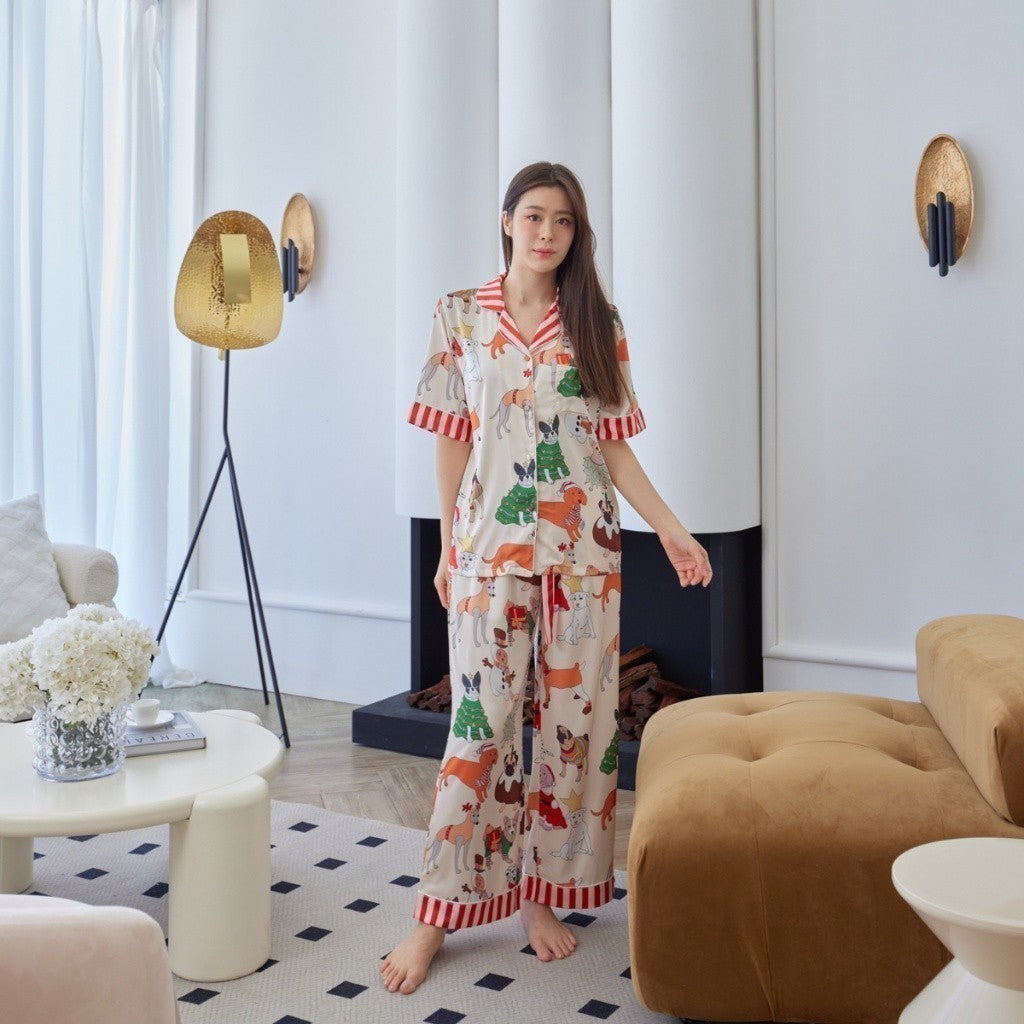 ชุดนอน Muslin Pajamas รุ่น Christmas Buddy(N1201 P1201 T1201 L1201)|ชุดนอนผู้หญิง,ชุดนอนชุดเที่ยว