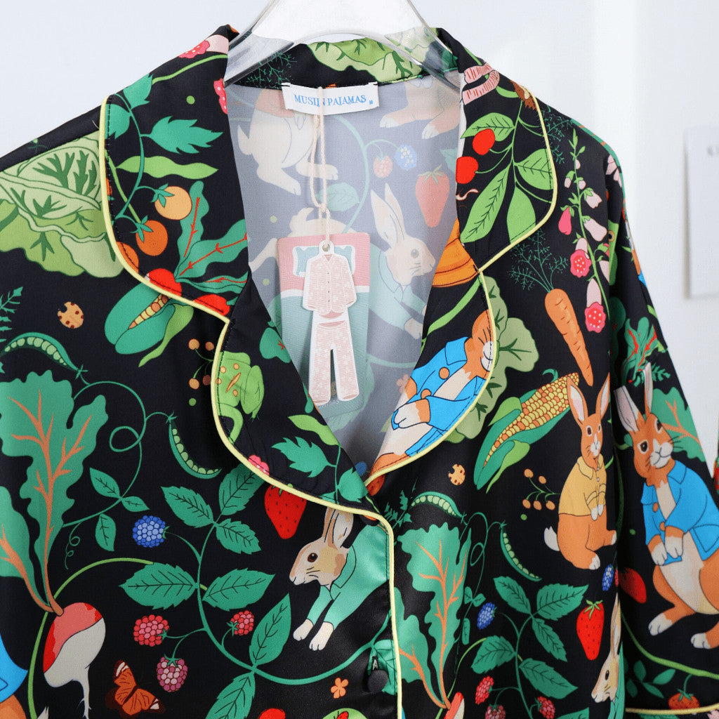 ชุดนอน Muslin Pajamas Silk Satin (W2084 V2084 L2084)