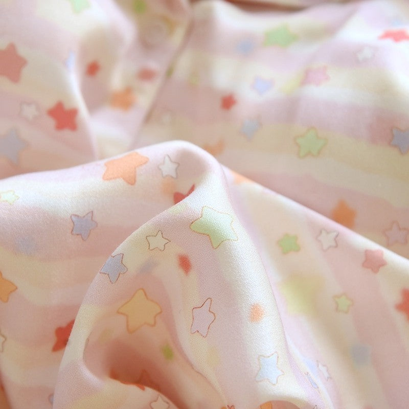 ชุดนอน Muslin Pajamas Organic bamboo รุ่นPastel Stars(A1027 B1027 E1027)|ชุดนอนมีบรา,ชุดนอนผู้หญิง